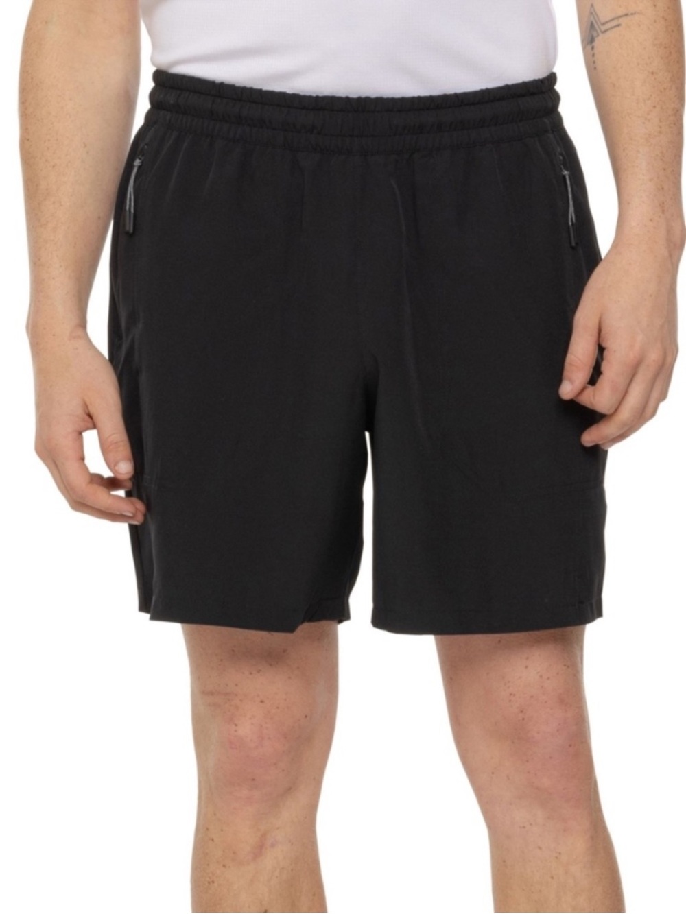 Motion Black 7 inch Inseam Lightweight Wicking Stretch Expedition Shorts